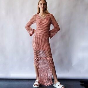 AYNI IMAC‎ Crochet Knit Maxi Dress